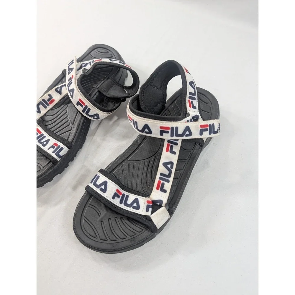 Fila Disupter Sandals Red White & Blue Strappy Women's Size 9